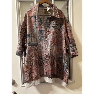 Vintage Fulton Street Shirt Works Collared Shirt
